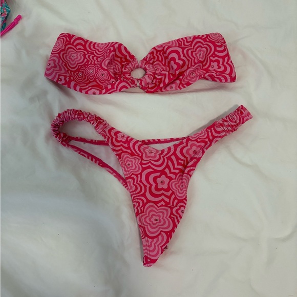 Pink Floral Bikini Set - Picture 1 of 4
